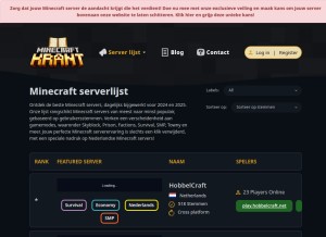 How minecraftkrant.nl looks like on a tablet such as an iPad.