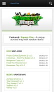 How minecraftmaps.com looks like on a mobile device such as an iPhone.