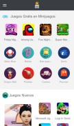 How minijuegos.com looks like on a mobile device such as an iPhone.