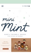 How minimintstudio.com looks like on a mobile device such as an iPhone.
