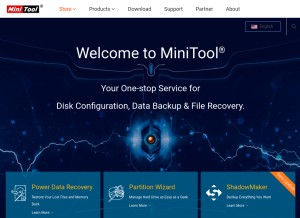 How minitool.com looks like on a tablet such as an iPad.