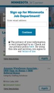 How minnesotajobdepartment.com looks like on a mobile device such as an iPhone.