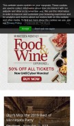 How minnesotamonthly.com looks like on a mobile device such as an iPhone.