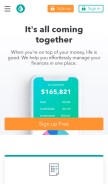 How mint.com looks like on a mobile device such as an iPhone.