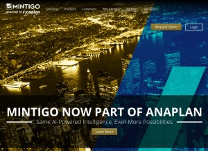How mintigo.com looks like on a tablet such as an iPad.