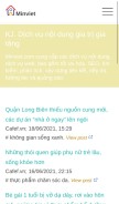 How minviet.com looks like on a mobile device such as an iPhone.