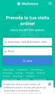 How miodottore.it looks like on a mobile device such as an iPhone.
