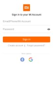 How mipay.com looks like on a mobile device such as an iPhone.