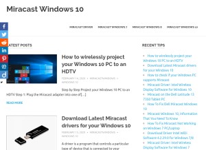 How miracastapp.com looks like on a tablet such as an iPad.