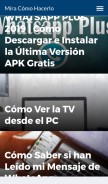 How miracomohacerlo.com looks like on a mobile device such as an iPhone.