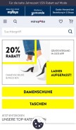 How mirapodo.de looks like on a mobile device such as an iPhone.