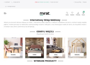 How mirat.eu looks like on a tablet such as an iPad.