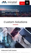 How miratelinc.com looks like on a mobile device such as an iPhone.