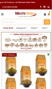 How mirchibites.com looks like on a mobile device such as an iPhone.