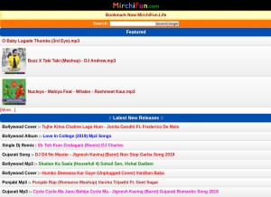 How mirchifun.life looks like on a tablet such as an iPad.