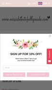 How missisbeeutifullymade.com looks like on a mobile device such as an iPhone.