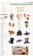 How misskatecuttables.com looks like on a mobile device such as an iPhone.