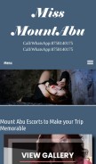 How missmountabu.com looks like on a mobile device such as an iPhone.