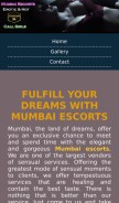 How missmumbaimodels.com looks like on a mobile device such as an iPhone.