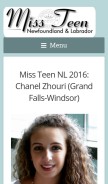 How missteennl.wordpress.com looks like on a mobile device such as an iPhone.