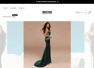 How misstook.com looks like on a tablet such as an iPad.