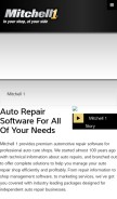 How mitchell1.com looks like on a mobile device such as an iPhone.