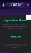 How mitosbetting.info looks like on a mobile device such as an iPhone.