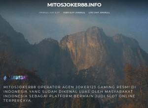 How mitosjoker88.info looks like on a tablet such as an iPad.