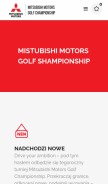 How mitsubishigolf.pl looks like on a mobile device such as an iPhone.