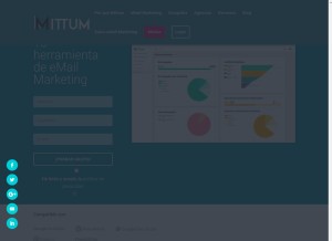 How mittum.com looks like on a tablet such as an iPad.