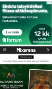 How mixarenaa.com looks like on a mobile device such as an iPhone.