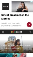 How mixpoint.in looks like on a mobile device such as an iPhone.