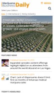 How mjbizdaily.com looks like on a mobile device such as an iPhone.