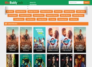 How mkvbuddy.tech looks like on a tablet such as an iPad.