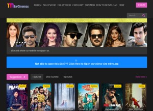 How mkvcinemas.bid looks like on a tablet such as an iPad.