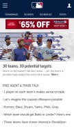 How mlb.com looks like on a mobile device such as an iPhone.