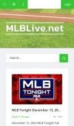 How mlblive.net looks like on a mobile device such as an iPhone.