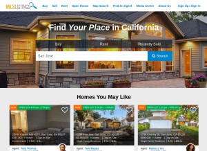How mlslistings.com looks like on a tablet such as an iPad.