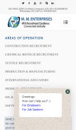 How mmenterprises.co.in looks like on a mobile device such as an iPhone.