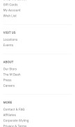 How mmlafleur.com looks like on a mobile device such as an iPhone.