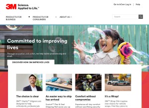 How mmm.com looks like on a tablet such as an iPad.