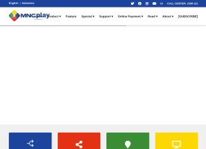 How mncplaymedia.com looks like on a tablet such as an iPad.