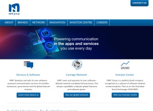 How mnfgroup.limited looks like on a tablet such as an iPad.