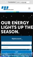 How mnpower.com looks like on a mobile device such as an iPhone.