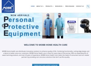 How mobbhhc.com looks like on a tablet such as an iPad.
