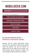 How mobelideen.com looks like on a mobile device such as an iPhone.