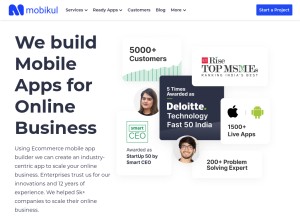 How mobikul.com looks like on a tablet such as an iPad.