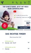 How mobilcom-debitel.de looks like on a mobile device such as an iPhone.