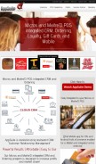How mobileappsuite.com looks like on a mobile device such as an iPhone.