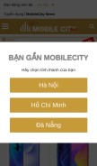 How mobilecity.vn looks like on a mobile device such as an iPhone.